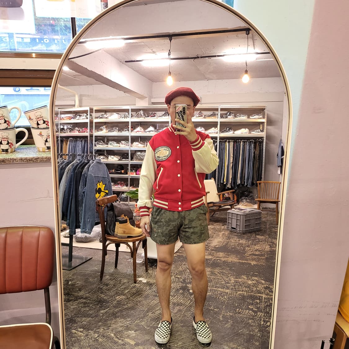 빈티지 바시티 자켓 (M) 상품이미지10