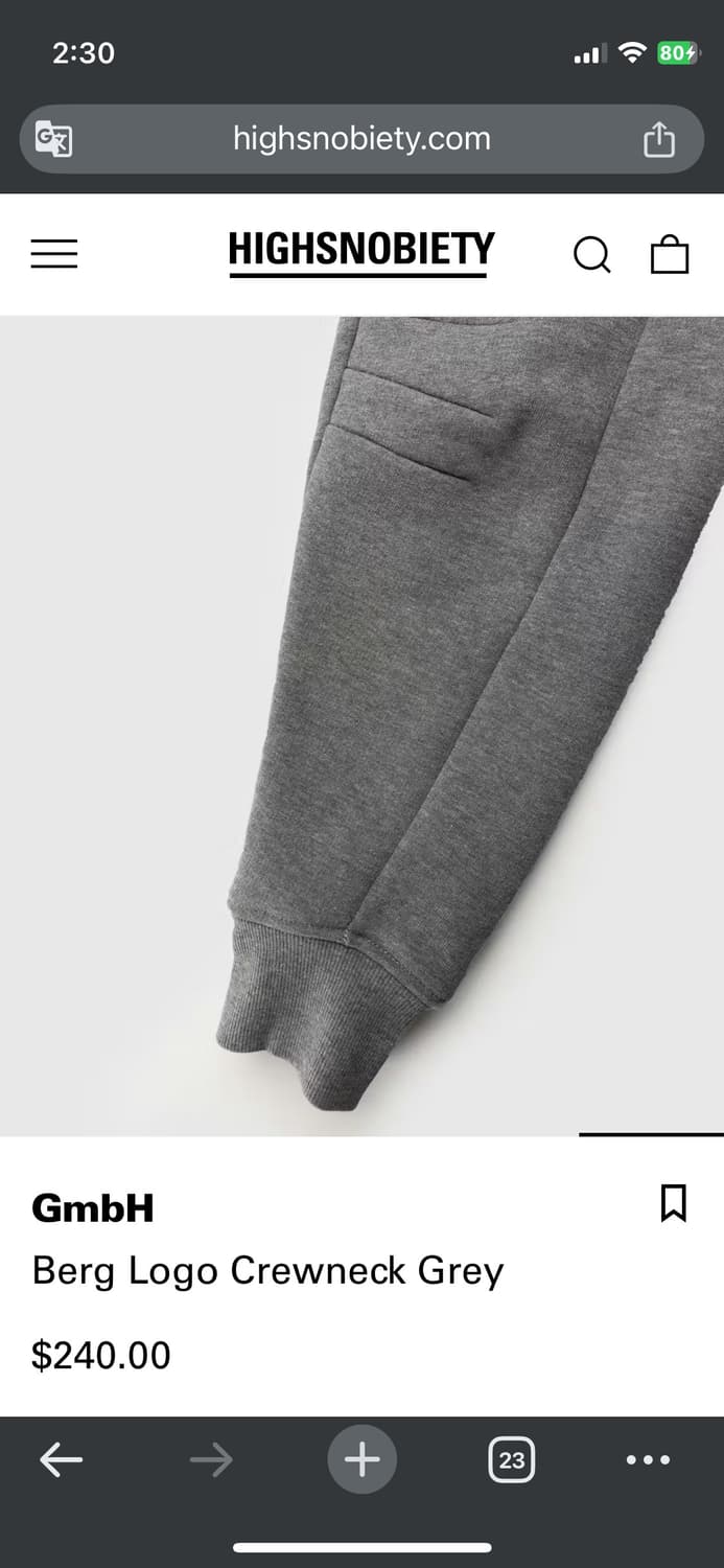 Gmbh 그레이 스웻셔츠 상품이미지7