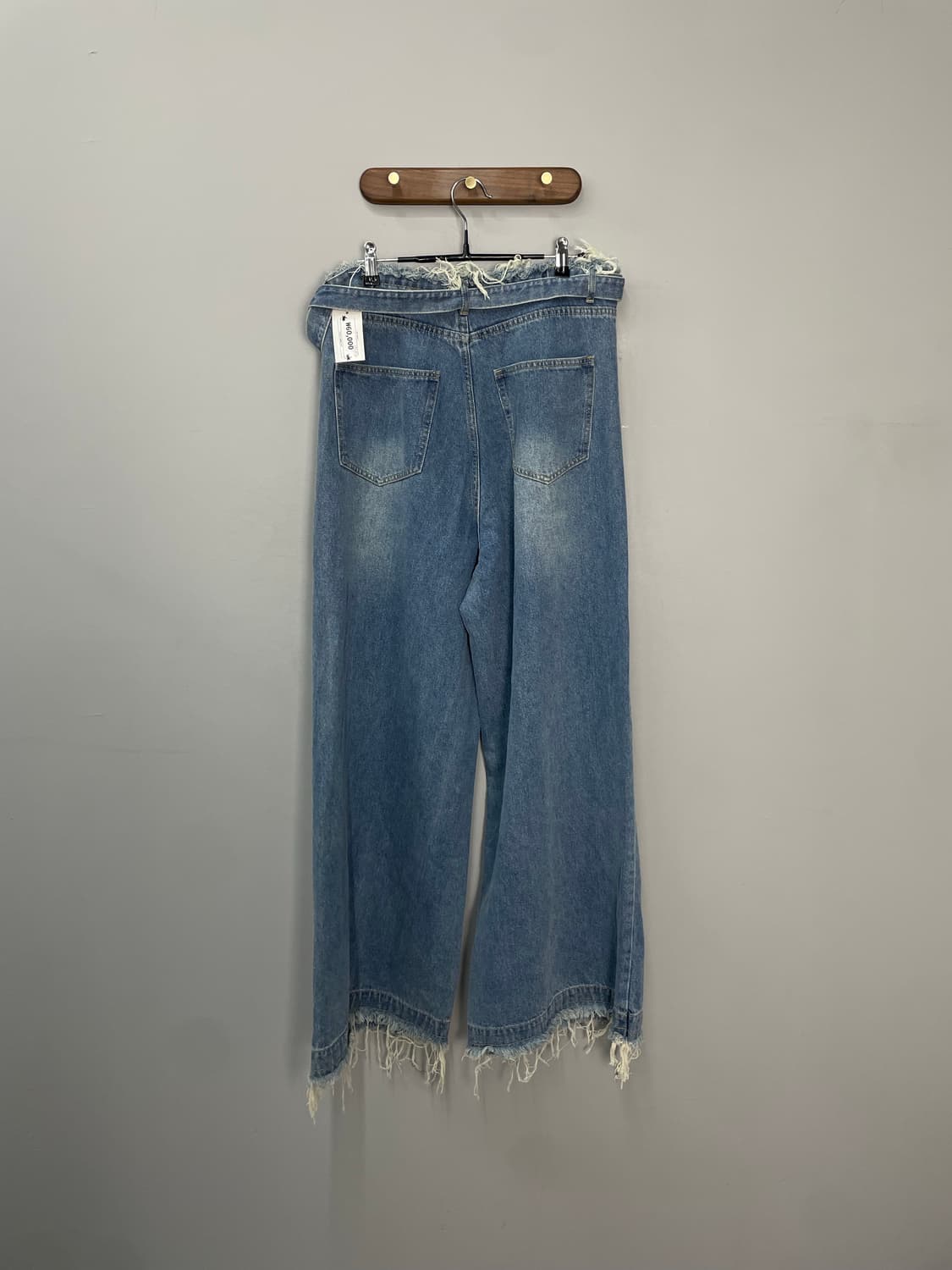 게이트리스 워싱 오버와이드 팬츠 H1550 상품이미지5