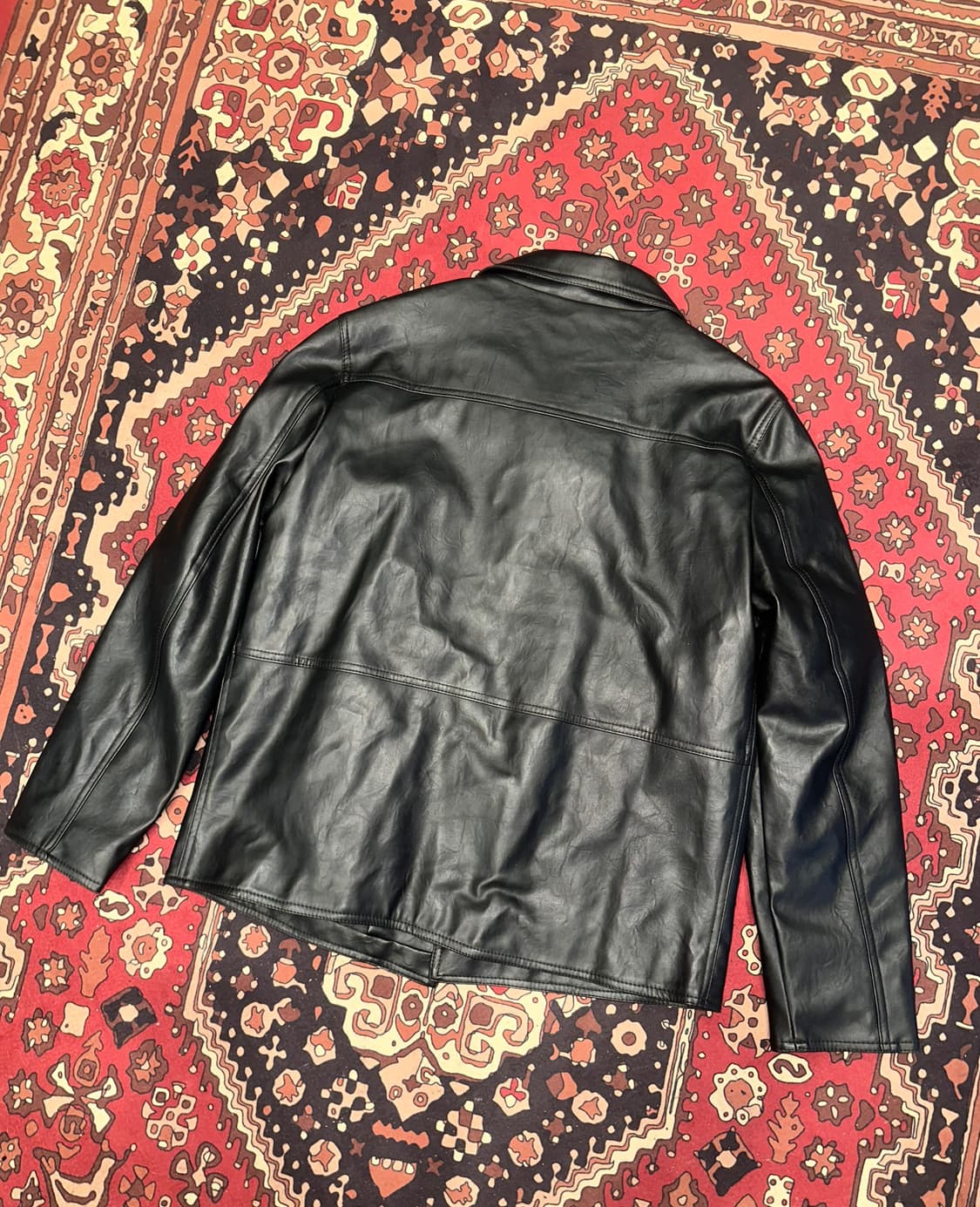 ( L-XL ) 가죽코트 가죽셔츠 가죽남방 레더자켓 가죽카코트 상품이미지4