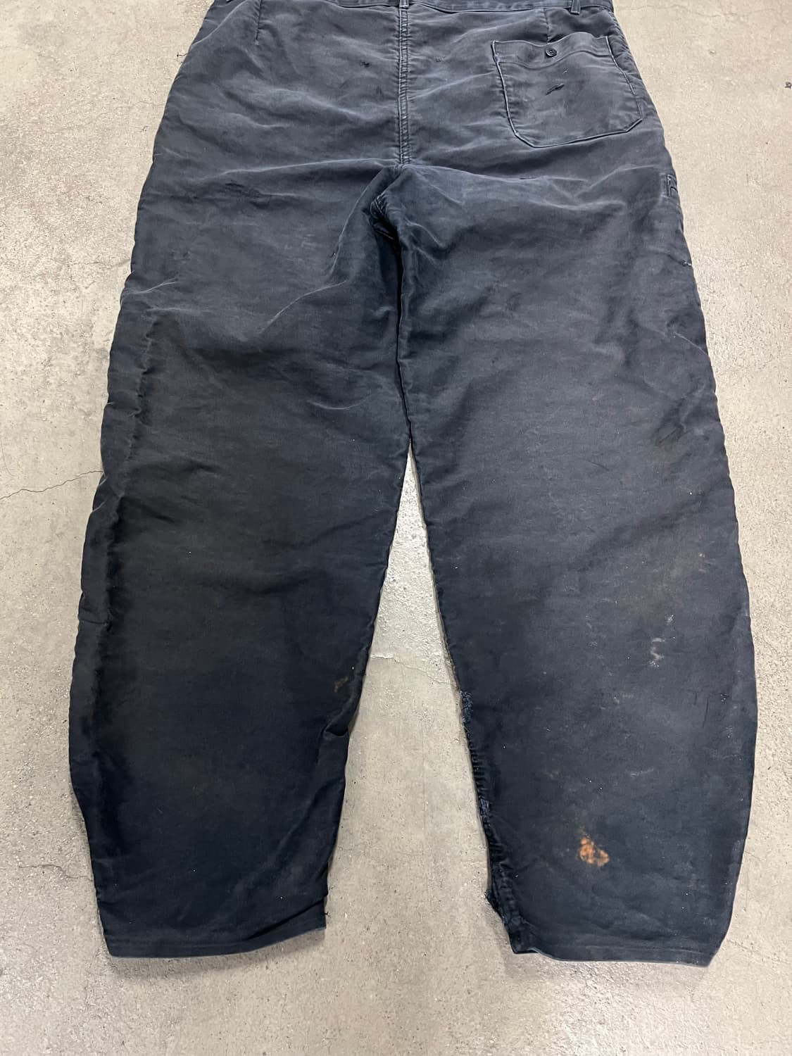 OLD EURO BLACK MOLESKIN 빈티지블랙몰스킨워크팬츠 상품이미지9