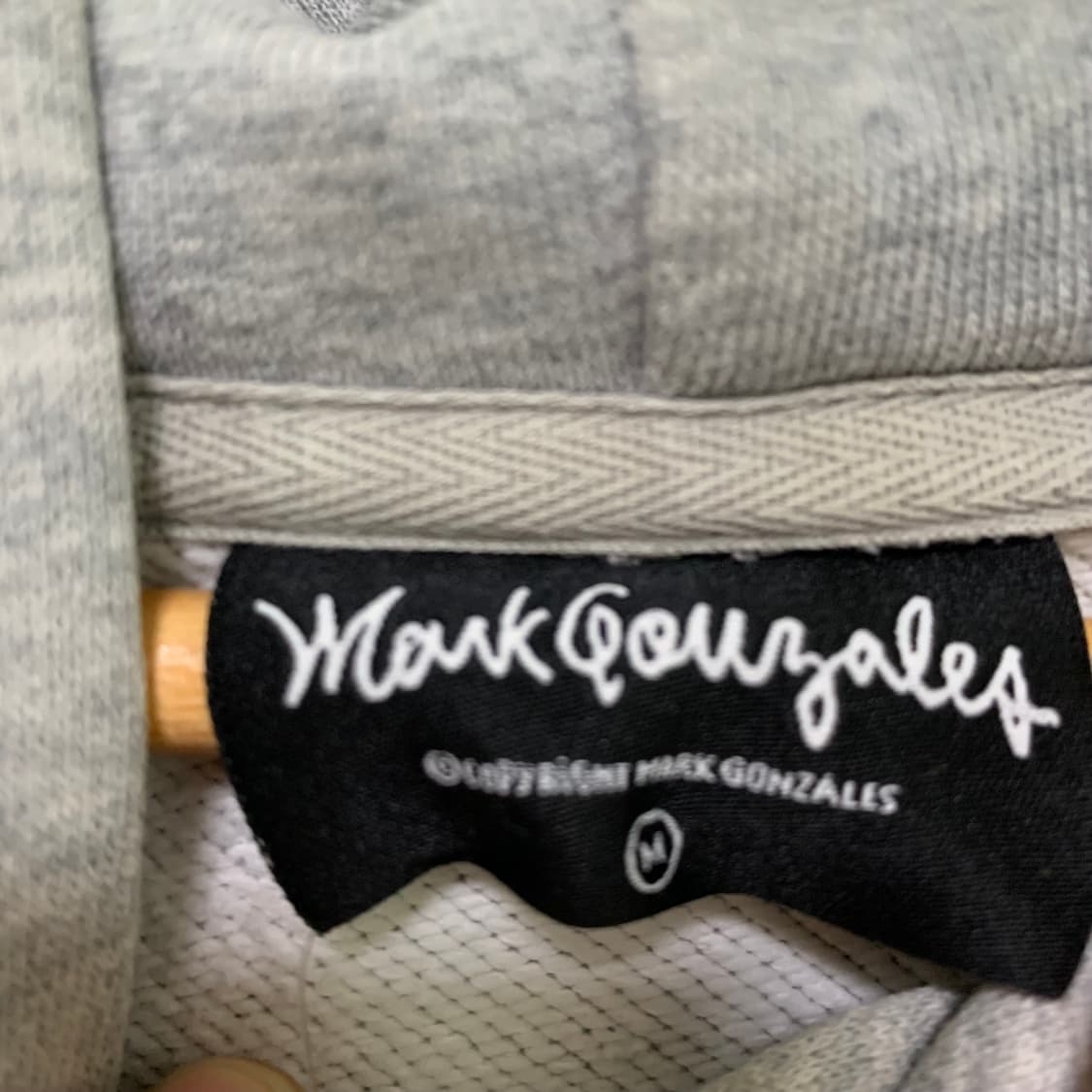 마크곤잘레스 베이직 빈티지 그레이 후드티 M 남녀공용 상품이미지4