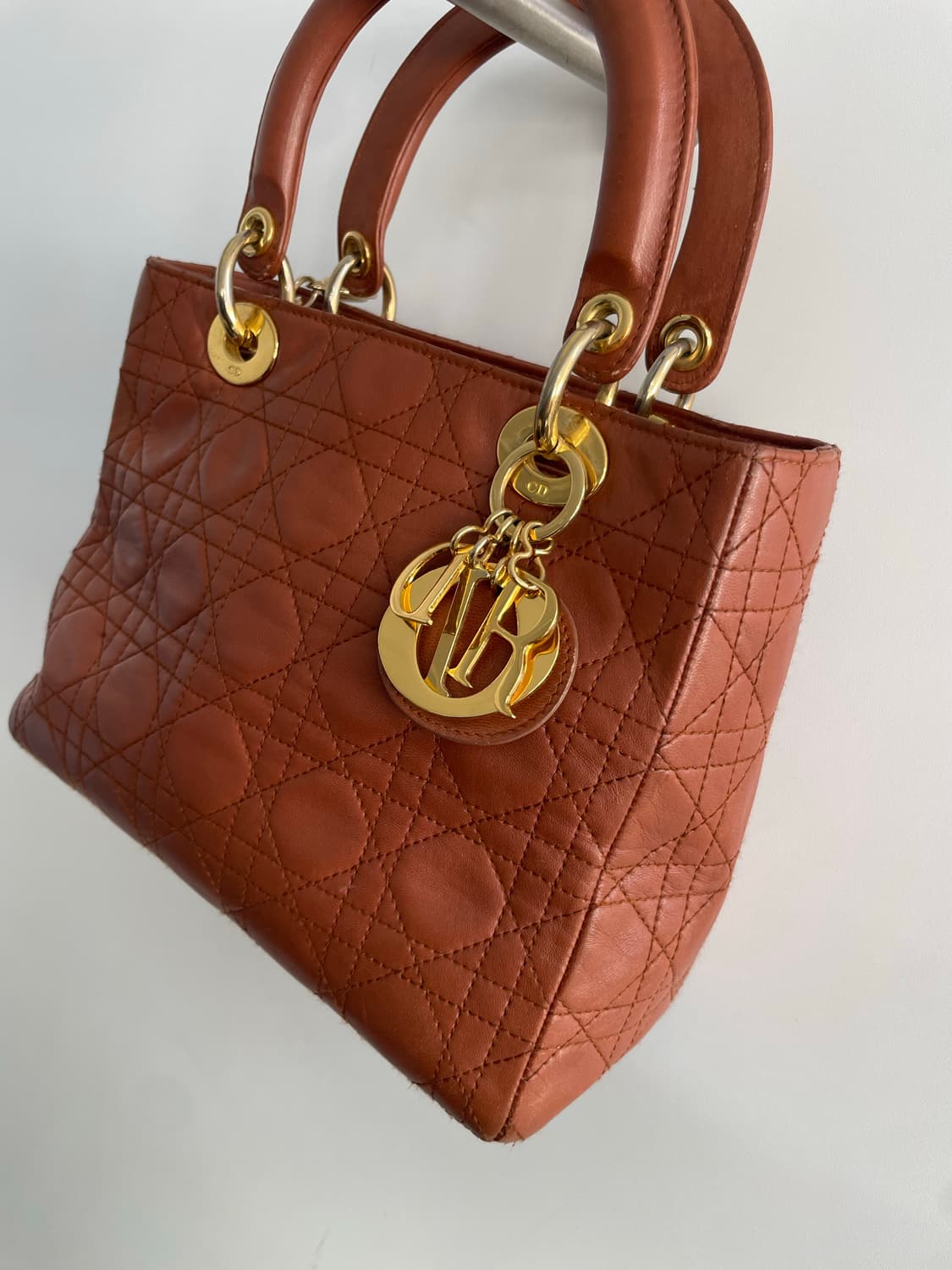 빈티지 디올 레이디백 브라운 상품이미지2