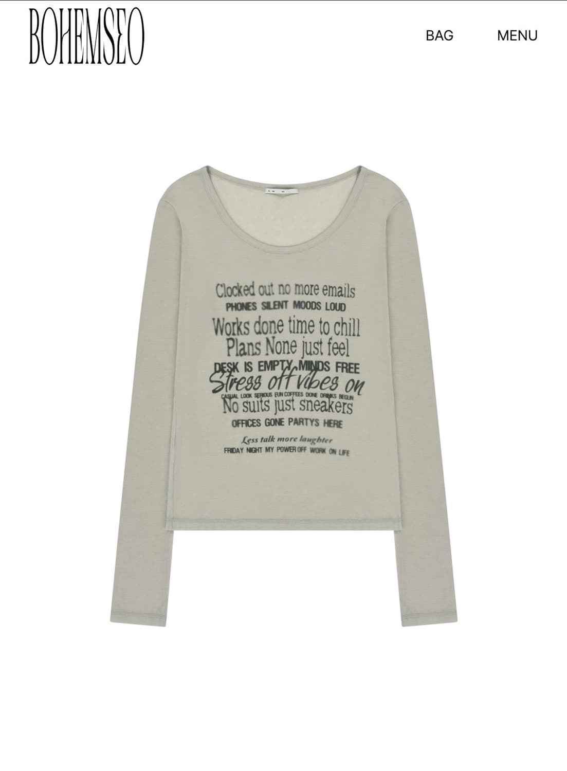 보헤미안서울 레터링t 베이지 상품이미지3