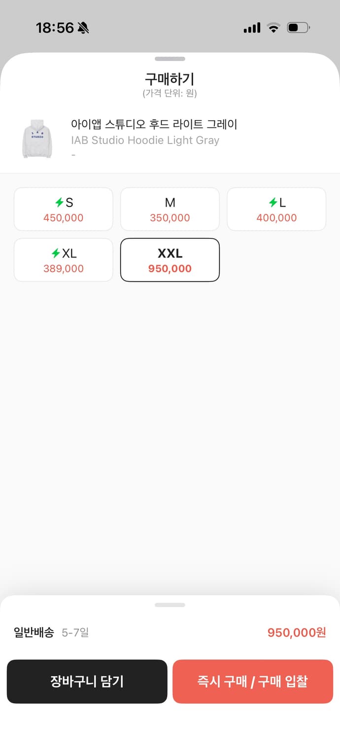 아이앱 스튜디오 후드티 XXL 상품이미지4