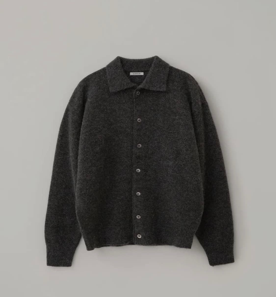 [2]블랭크룸 알파카 카라 가디건 챠콜 상품이미지5