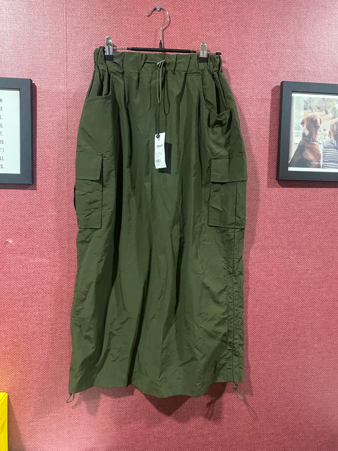 미드포인트 카키 카고 롱 스커트 F(새상품) 상품이미지1