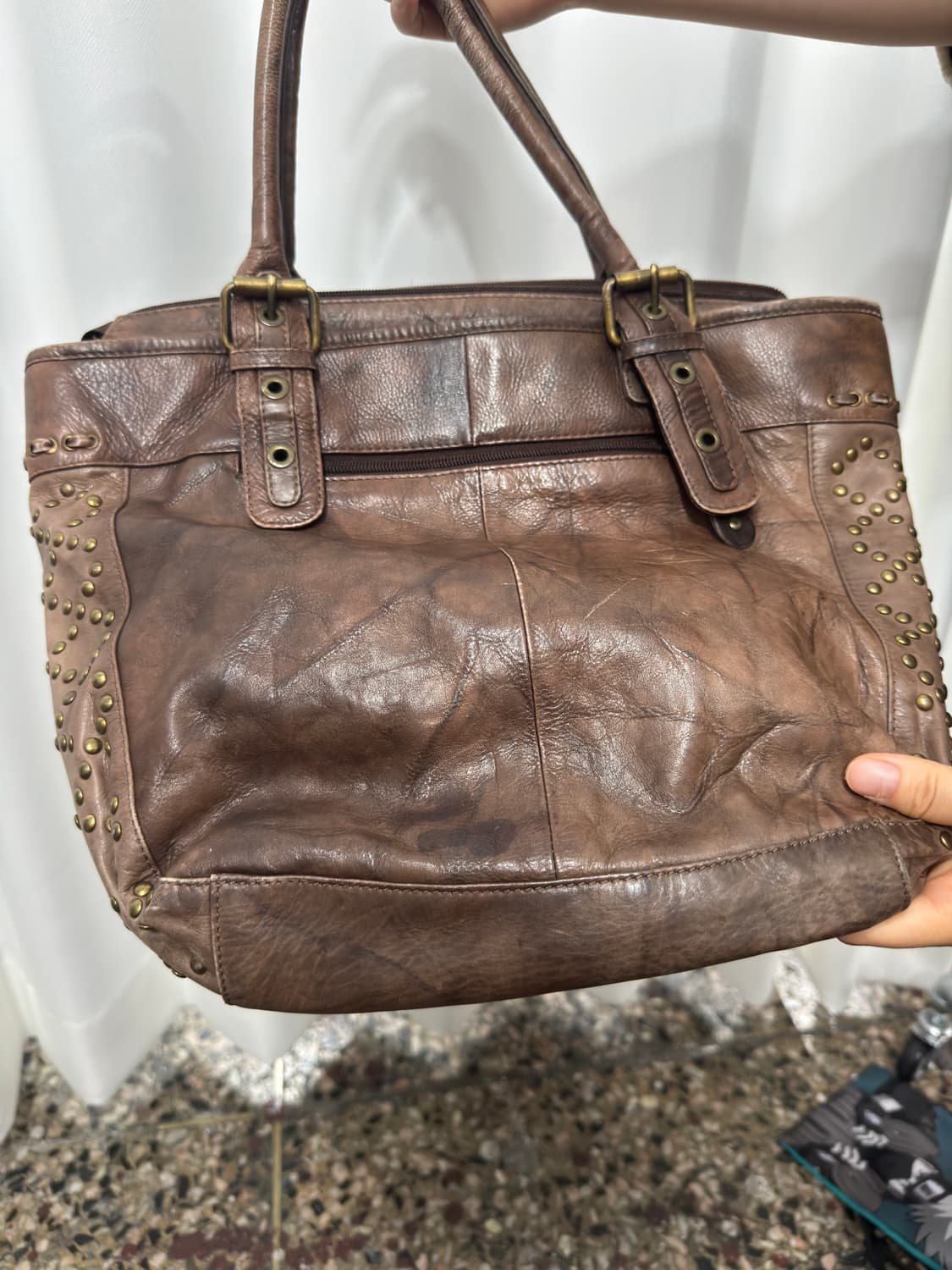 premiostud stud leather bag 상품이미지6