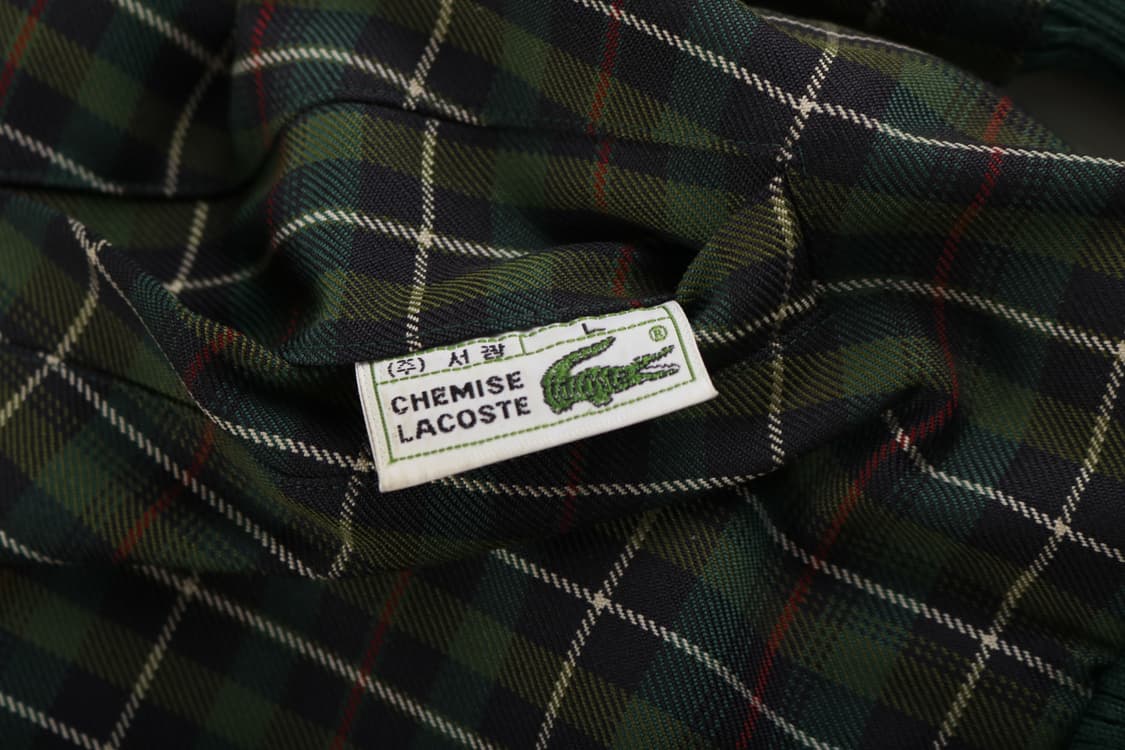 [L] 90's 라코스테 체크 블루종 자켓 상품이미지4