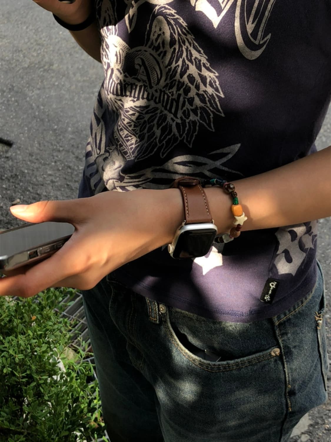 휘마쿠마 베스텔라 원석 빈티지 비즈 팔찌 상품이미지2