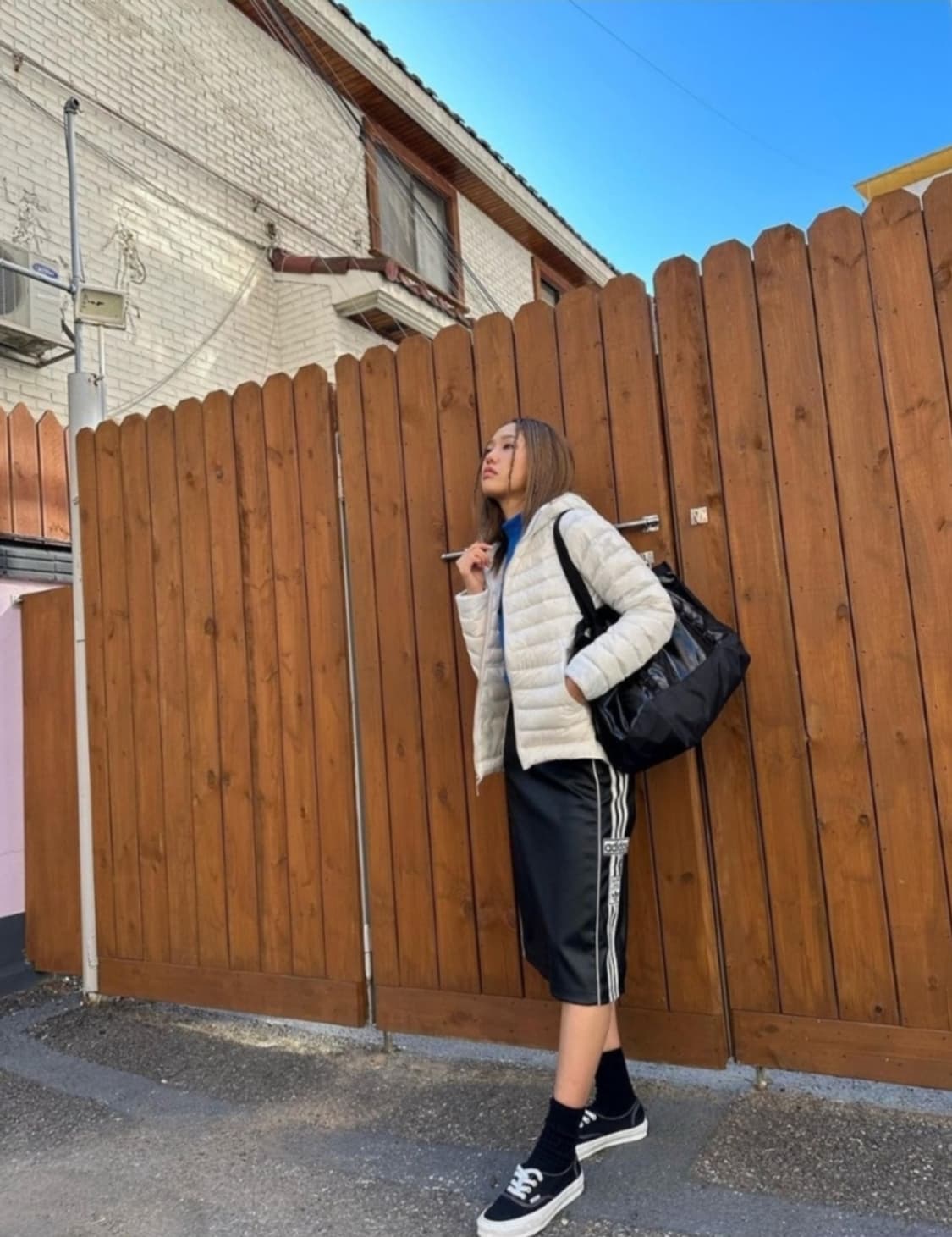 정품) 아디다스 아디브레이커 레더 스커트  상품이미지7