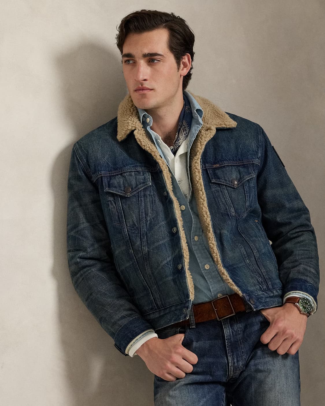 폴로 데님 기모안감 자켓 s 상품이미지8