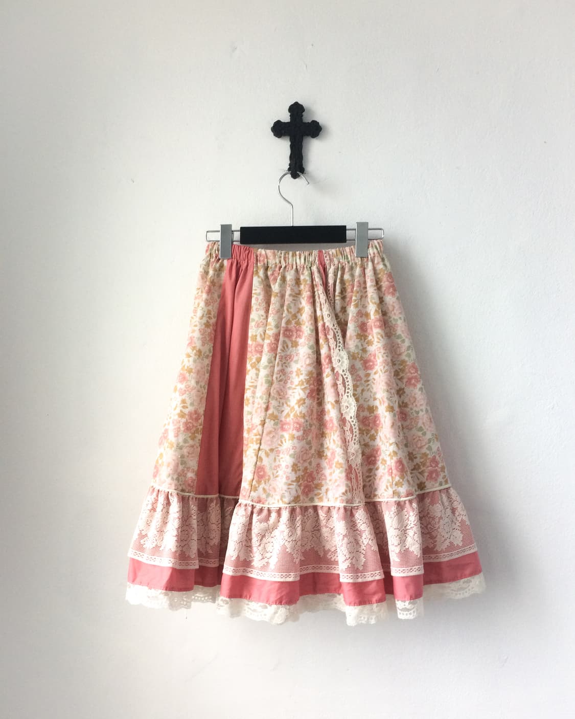 Flower pattern lace layered skirt 상품이미지2