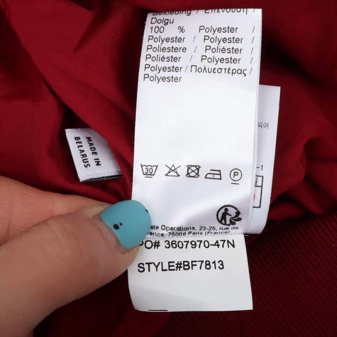 라코스테 레드 나일론 저온스 봄버 자켓 상품이미지10