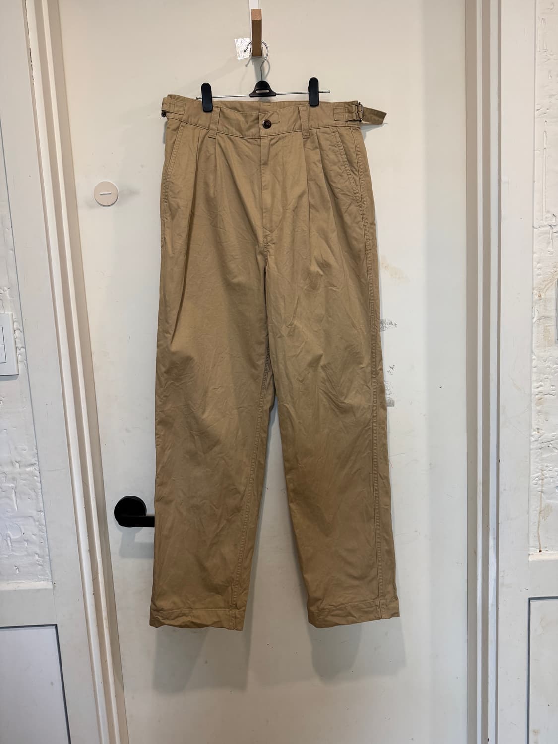 마가렛호웰 사이드 벨트 코튼 팬츠 상품이미지1