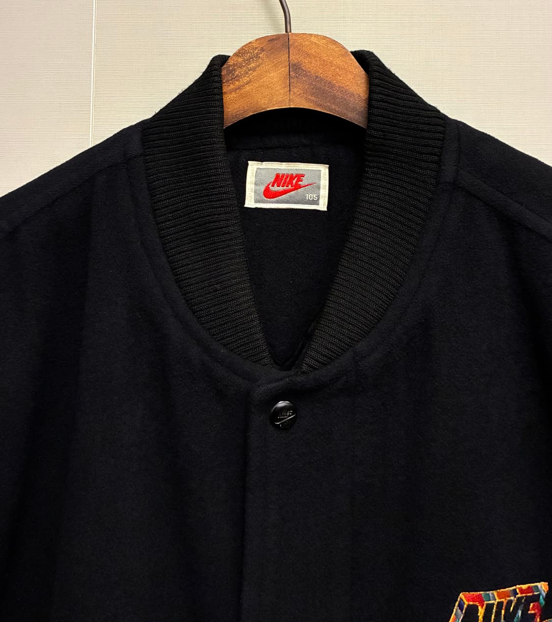 (XL)90s nike 나이키 빈티지 에어 빅로고 울 봄버 바시티자켓 상품이미지3