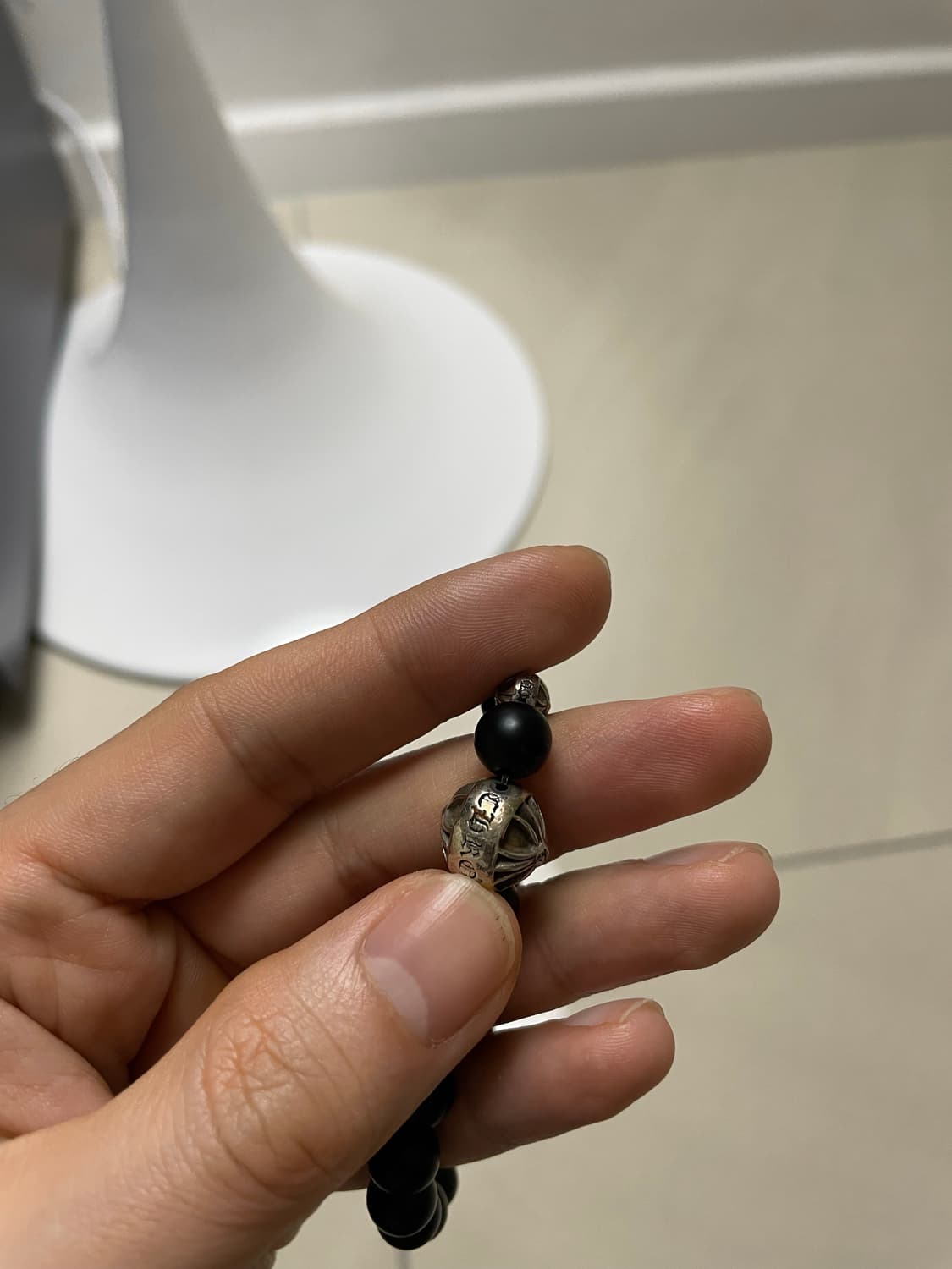 크롬하츠 오닉스 팔찌 블랙색상 8mm 단품 상품이미지5