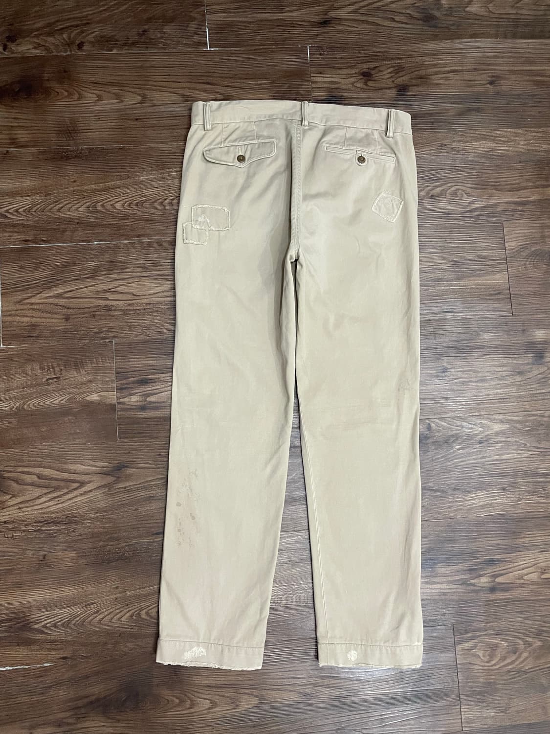 폴로 디스트레스드 리페어드 패치워크 치노 팬츠 상품이미지7