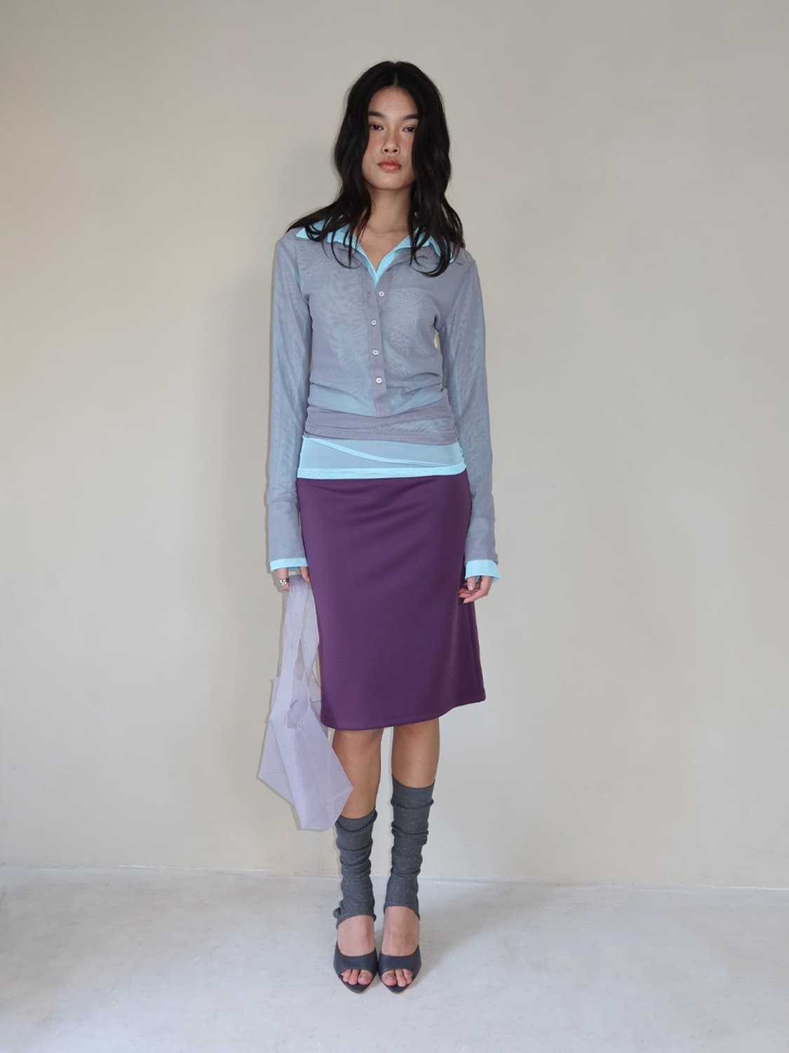 mmm corp See-through Collar T-shirt 상품이미지2