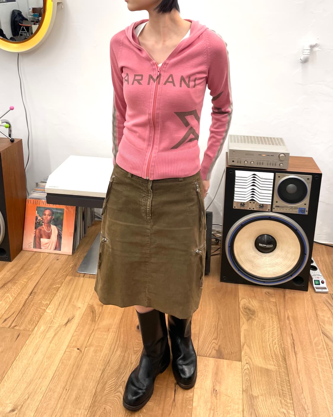 [S] 아르마니 익스체인지 니트 후드 집업 상품이미지2