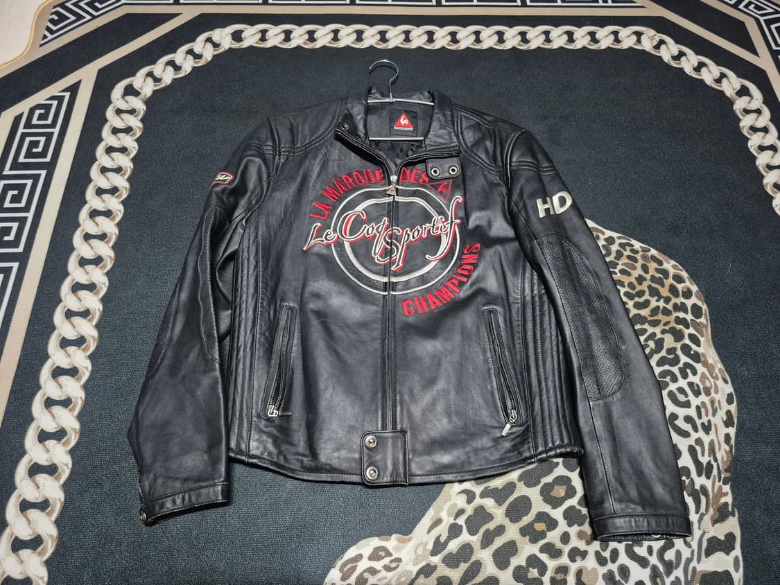 (희귀)르꼬끄 스포르티브 X 푸조 램스킨 레더 가죽 레이싱 자켓 L 상품이미지1
