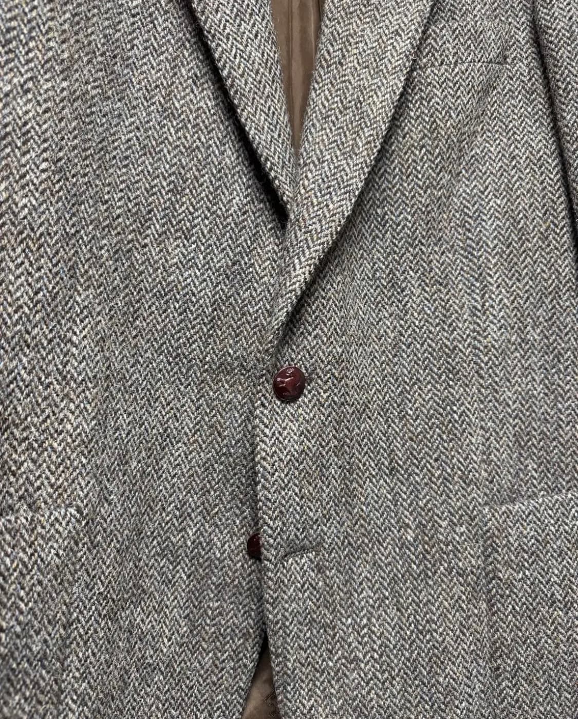 독일제 빈티지 MEY 해리스트위드 헤링본 블레이저 스포츠코트 자켓 상품이미지3