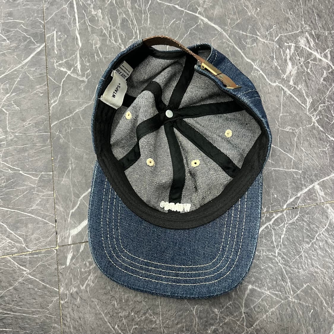 더블탭스 T-6H 인디고 데님 캡 상품이미지5