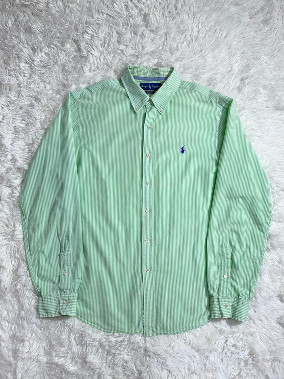 폴로 랄프로렌 그린 스트라이프 셔츠  상품이미지2