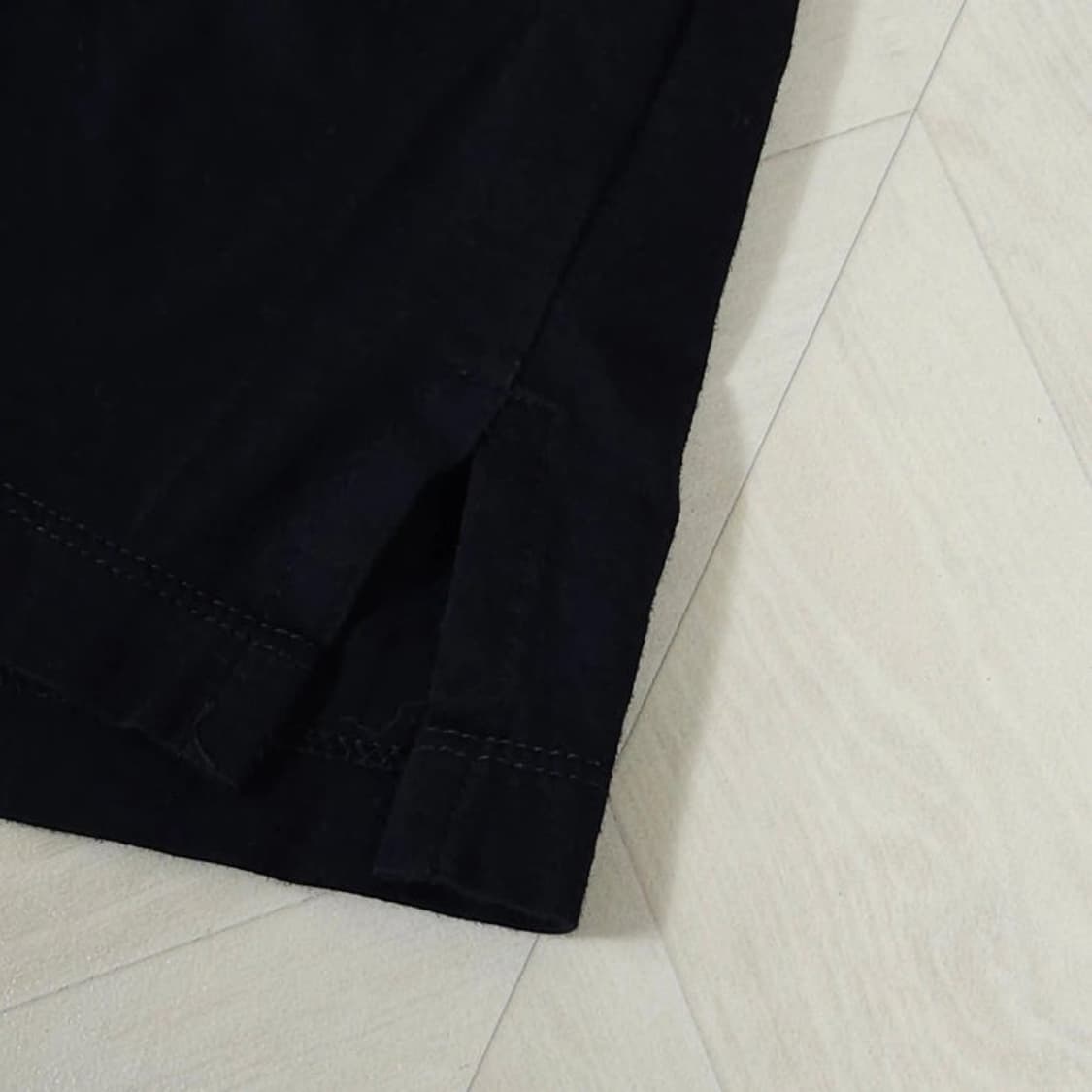 100~105 Zegna 제냐 반팔 티셔츠 체스트 로고 다크네이비 상품이미지4