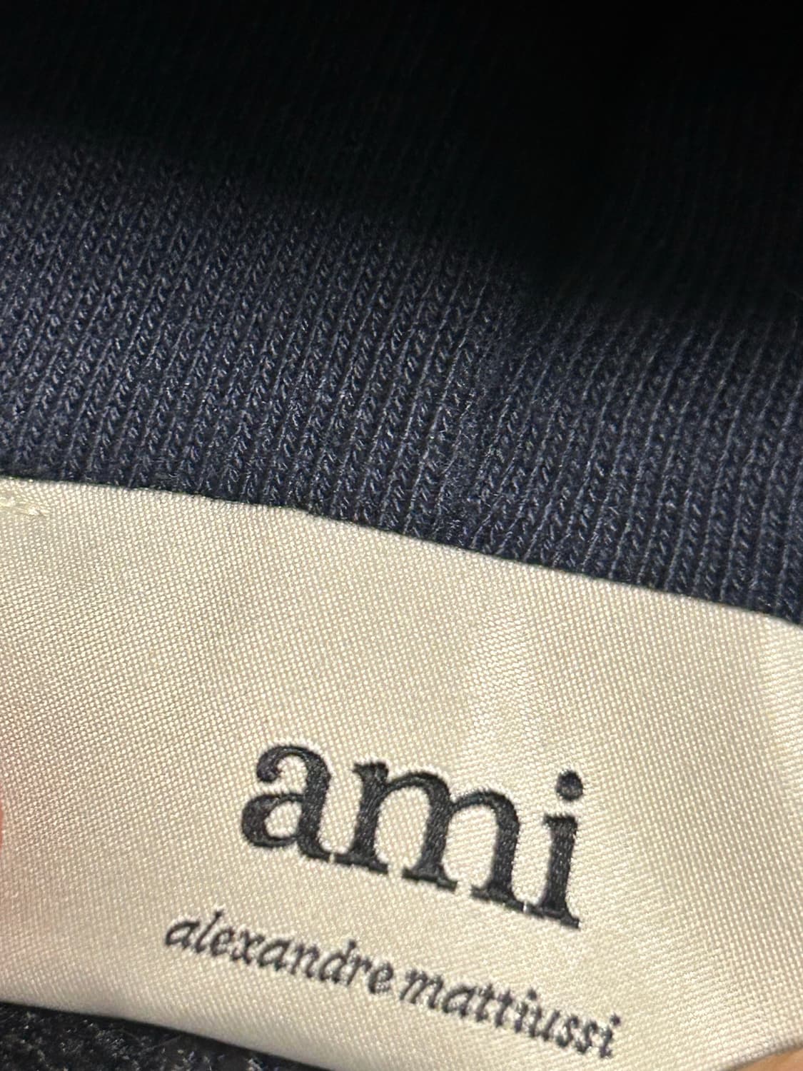 아미 후드집업 L 네이비 상품이미지3