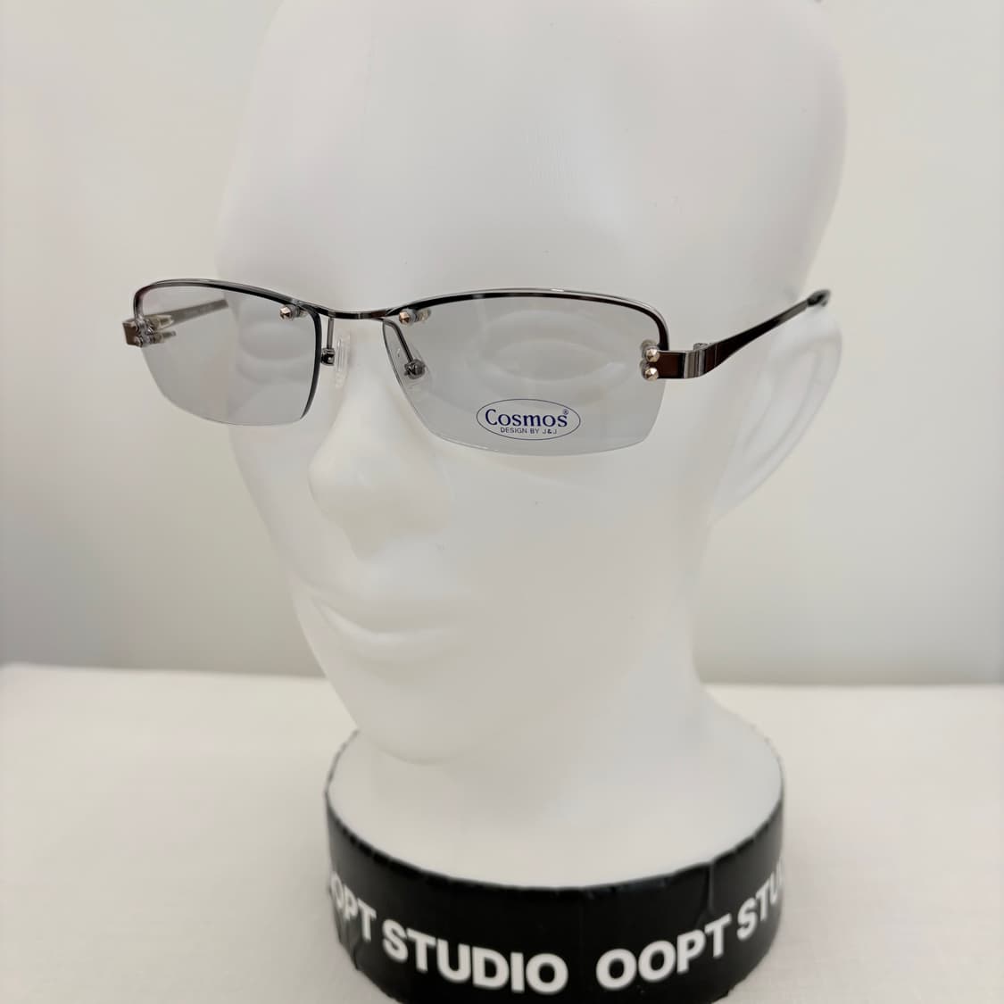 COSMOS 실버 틴트 반무테 빈티지안경 상품이미지6