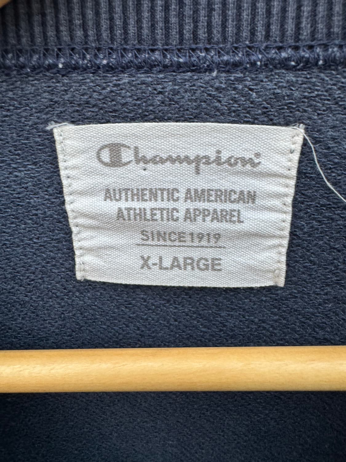 챔피온 빈티지 프린팅 페이딩 스웻 셔츠 맨투맨 네이비 xl 상품이미지4