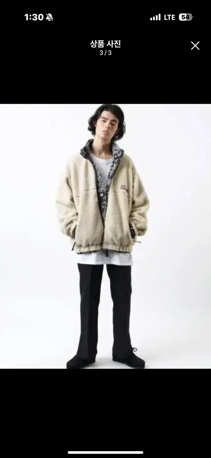 M 퍼스트다운 X 프릭스스토어 리버서블 양털 후리스 레트로 자켓 리버시블 상품이미지3