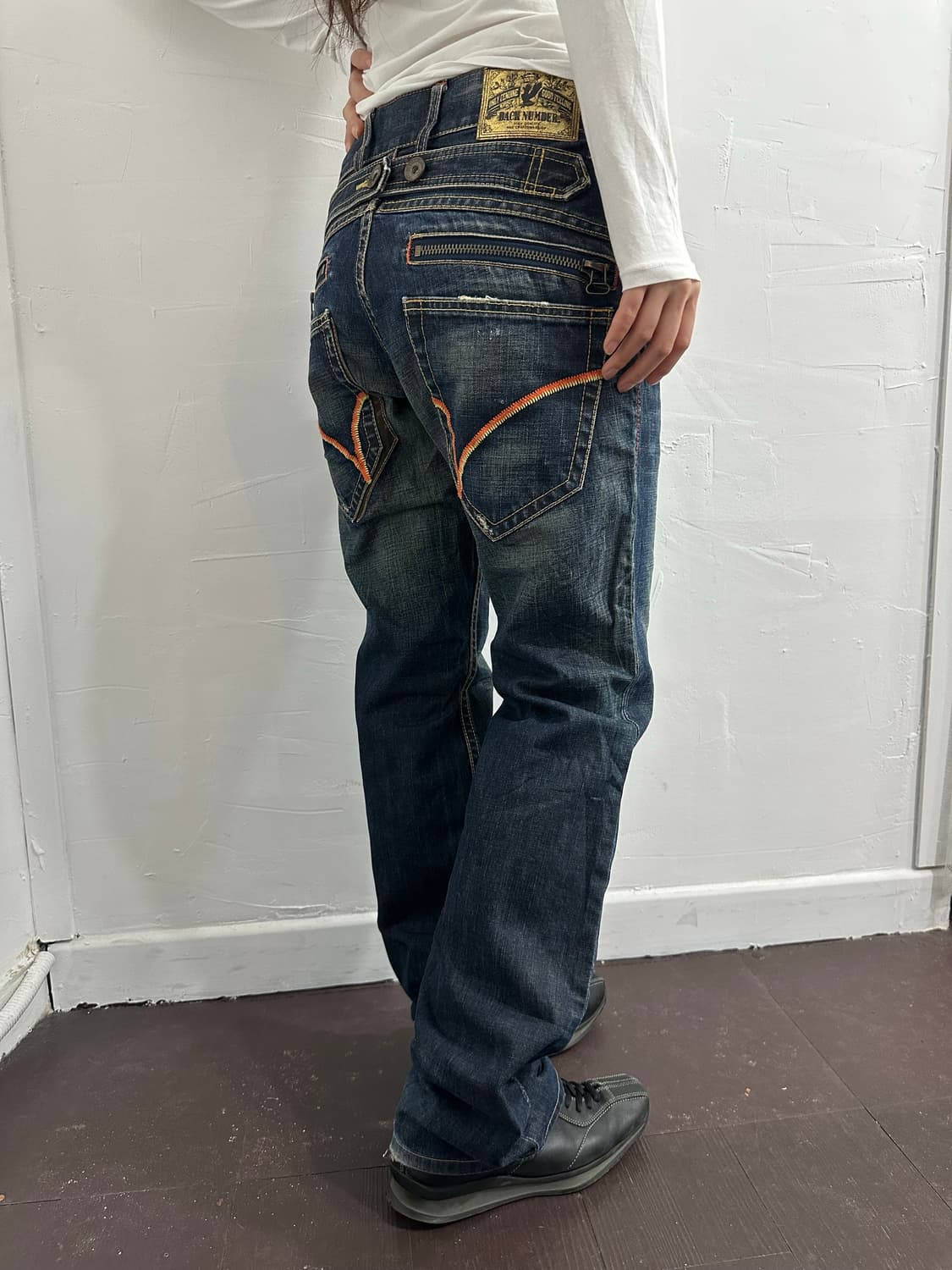 back number denim pants 상품이미지1