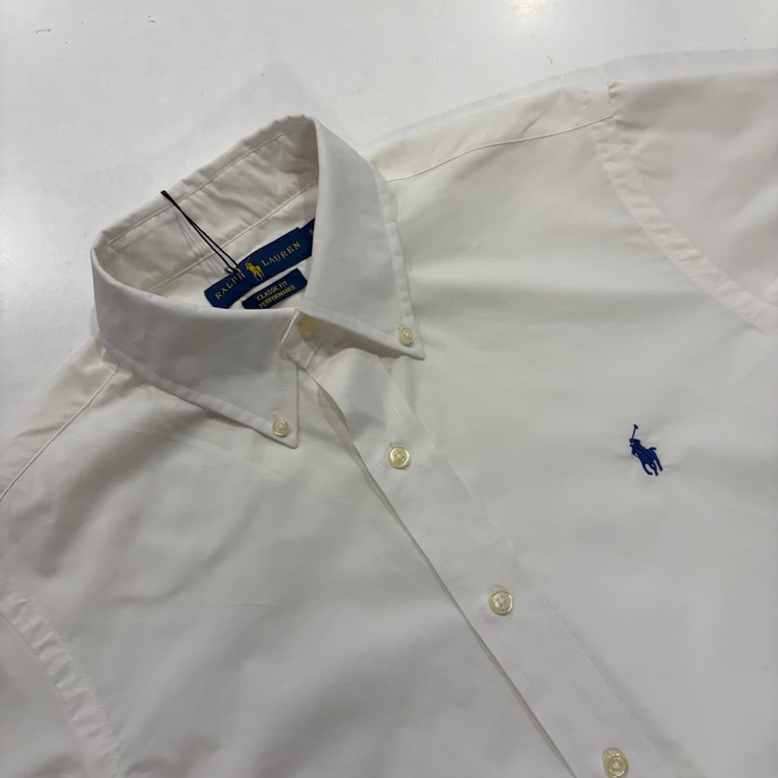 [S] 폴로 랄프로렌 클래식핏 화이트 코튼 셔츠 D960 상품이미지3