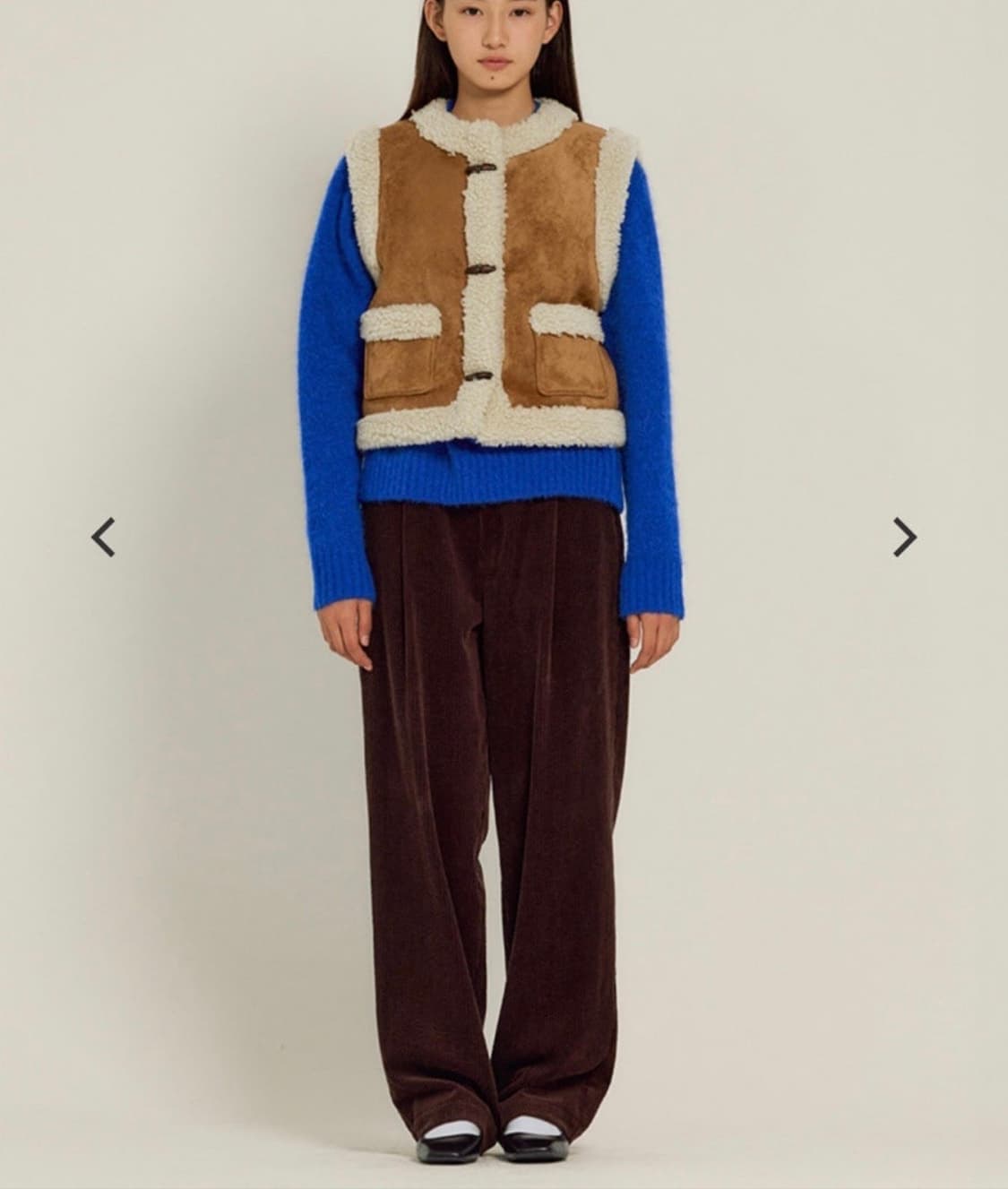 시엔느 (Sienne) Cambon Shearing Vest - Beig 상품이미지6