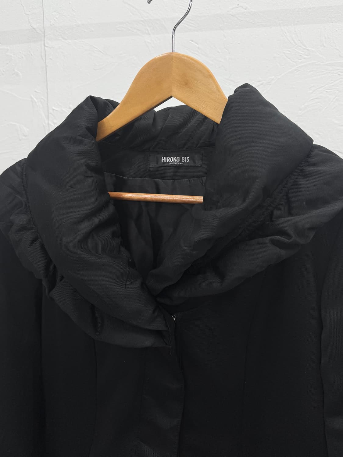 히로코 비스 셔링 숄 칼라 자켓 상품이미지7