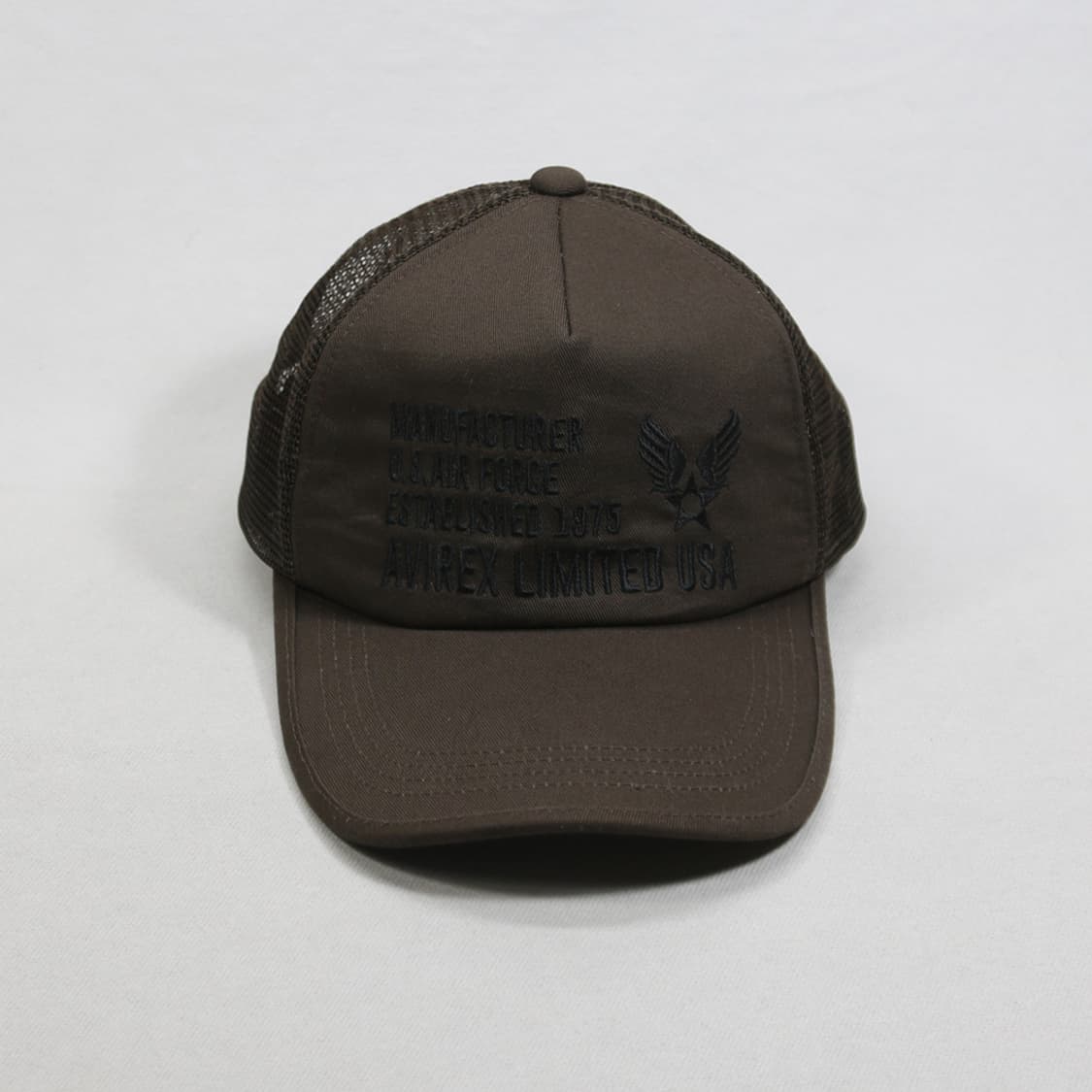 (착용컷) AVIREX 자수 트러커 캡 (57~59cm) 상품이미지3