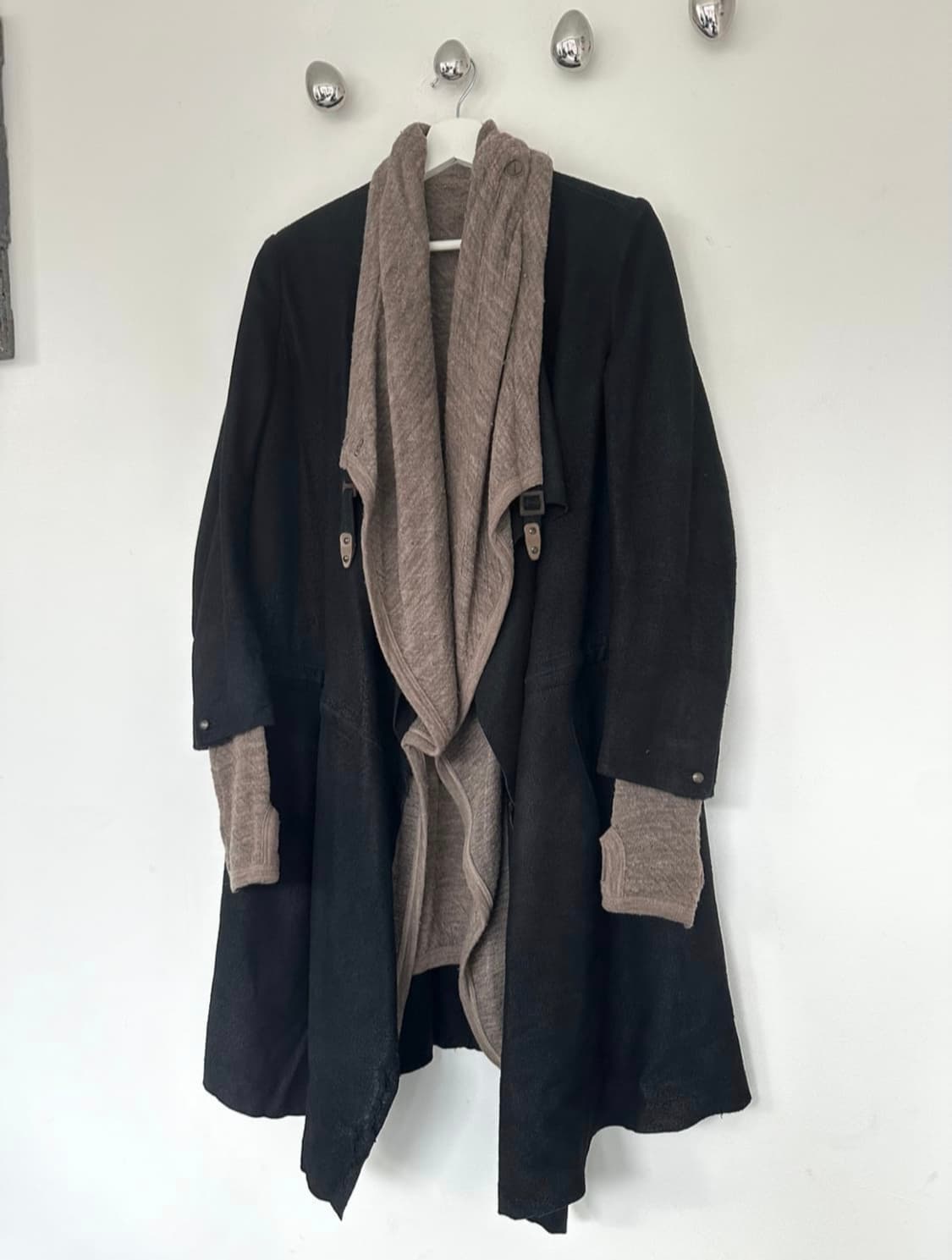 아이작 세럼 디어스킨 드레이프 레더 자켓 상품이미지1