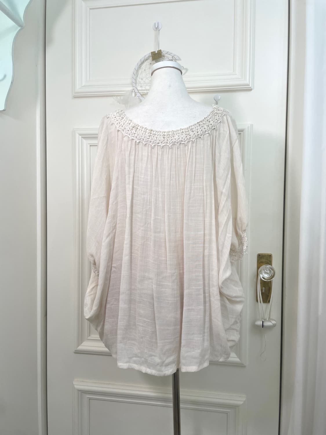 ivory mori lace crochet point shirring b 상품이미지3