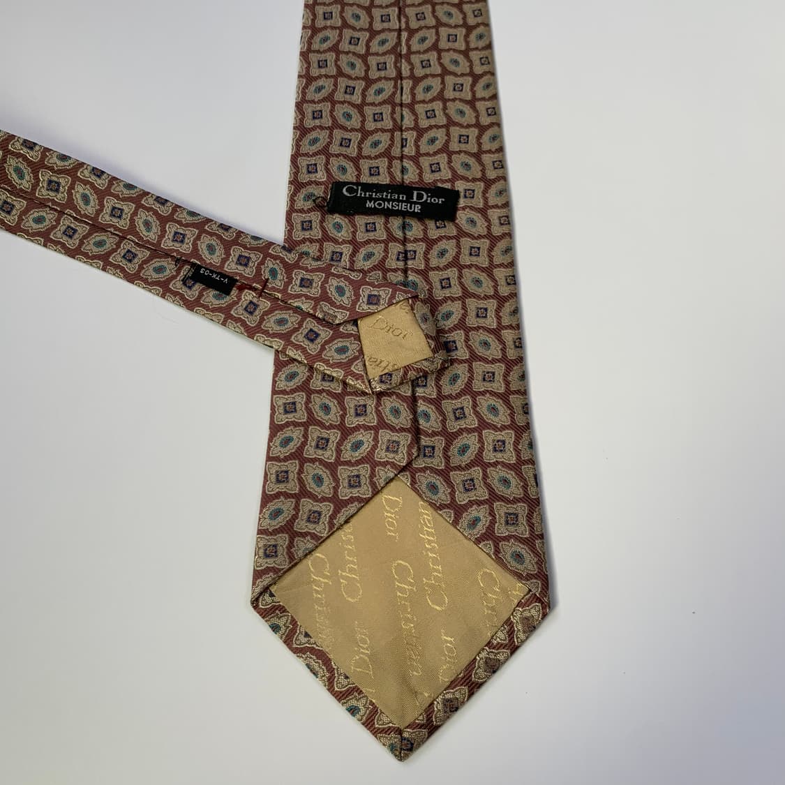 디올(Dior) 명품넥타이 100실크 기하학적패턴 A+등급 상품이미지6