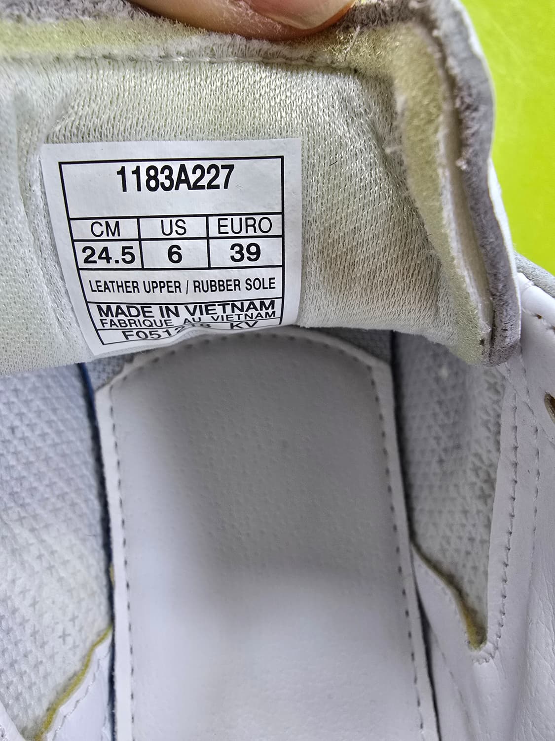 오니츠카 타이거 흰색 가죽 스니커즈 (1467) 상품이미지6