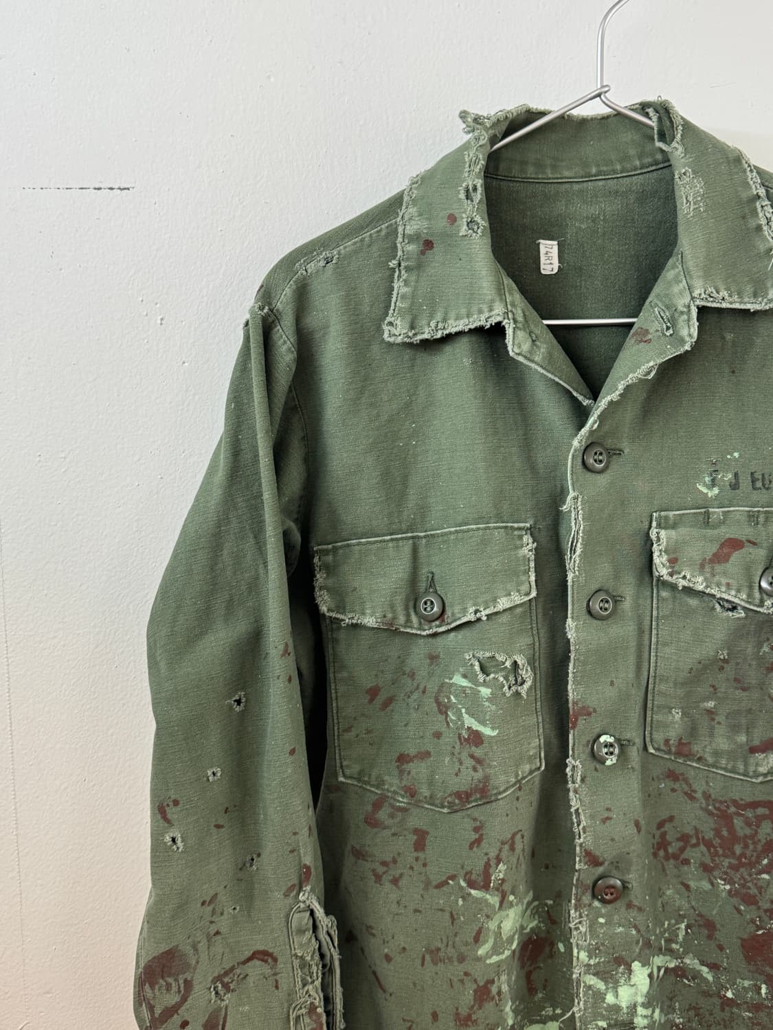 70's Us army OG-107 button up shirt 상품이미지2
