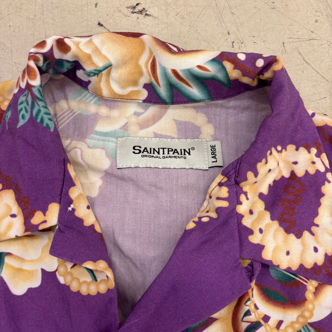 세인트페인 플라워 패턴 반팔 셔츠 상품이미지3