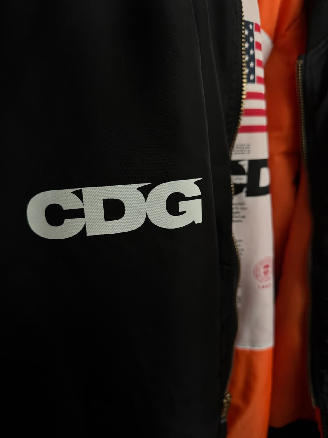 (L사이즈) CDG 꼼데가르송 MA-1  상품이미지3