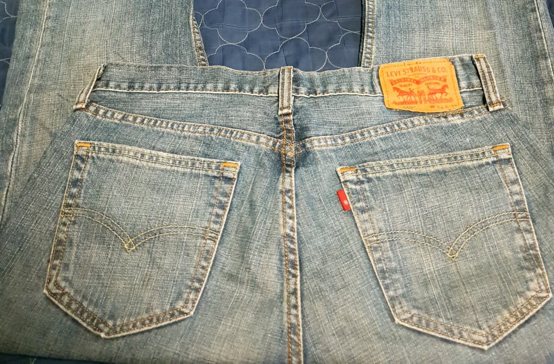 리바이스 블랭크탭 559 릴렉스드 스트레이트 워싱 데님팬츠 인디고(33) 상품이미지2