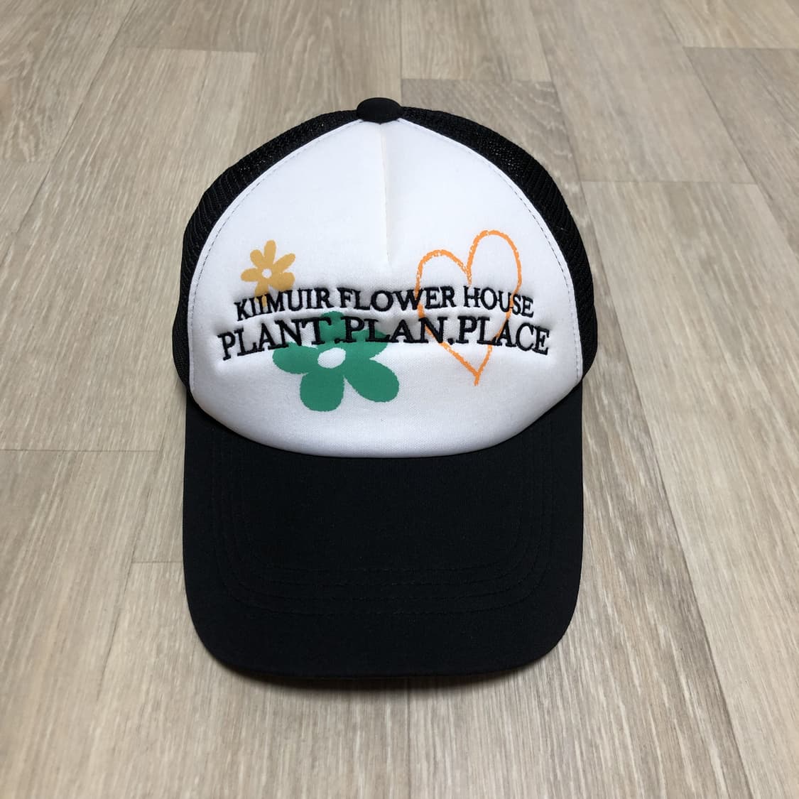(OS) 키뮤어 KIIMUIR PPP 플라워 메쉬캡 블랙 상품이미지1