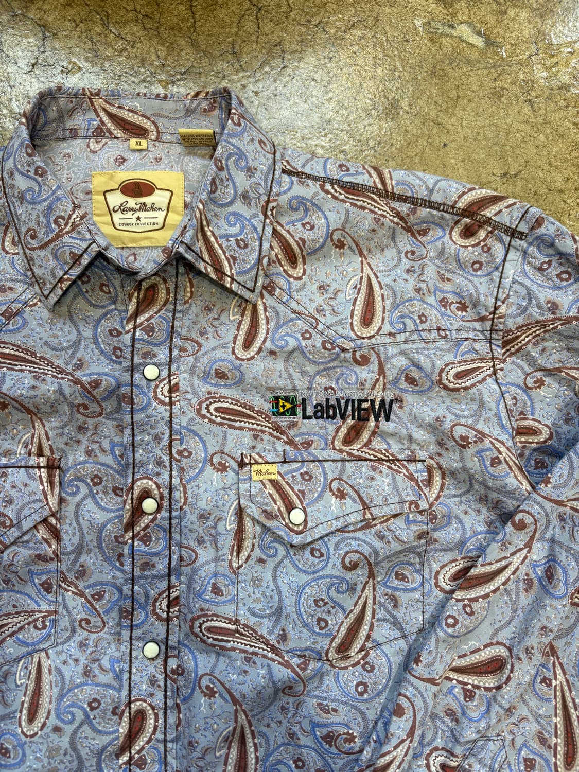 래리마한 페이즐리 웨스턴 셔츠 상품이미지2