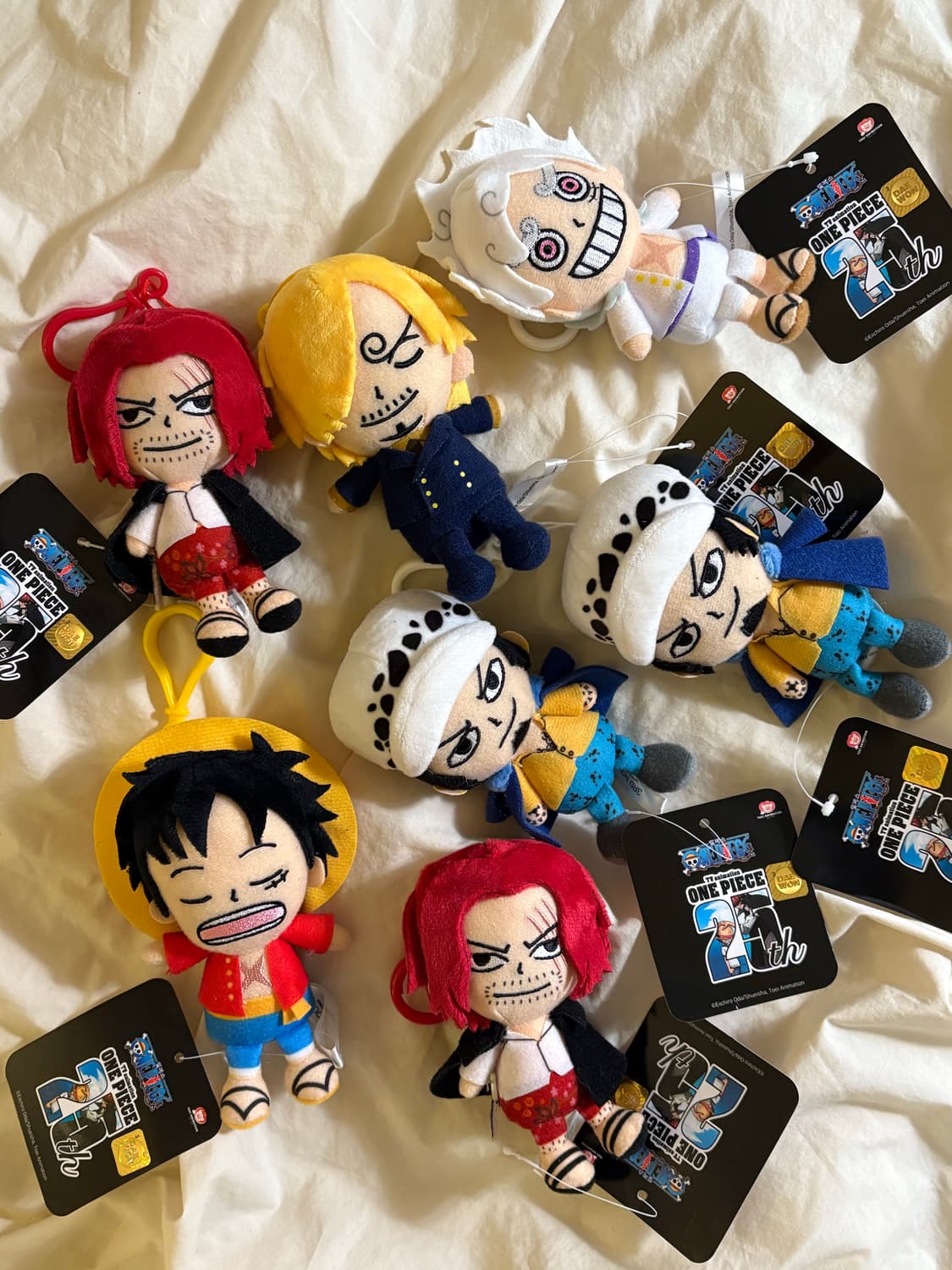 애니 원피스 루피 상디 샹크스 니카 로우 인형 키링 상품이미지1