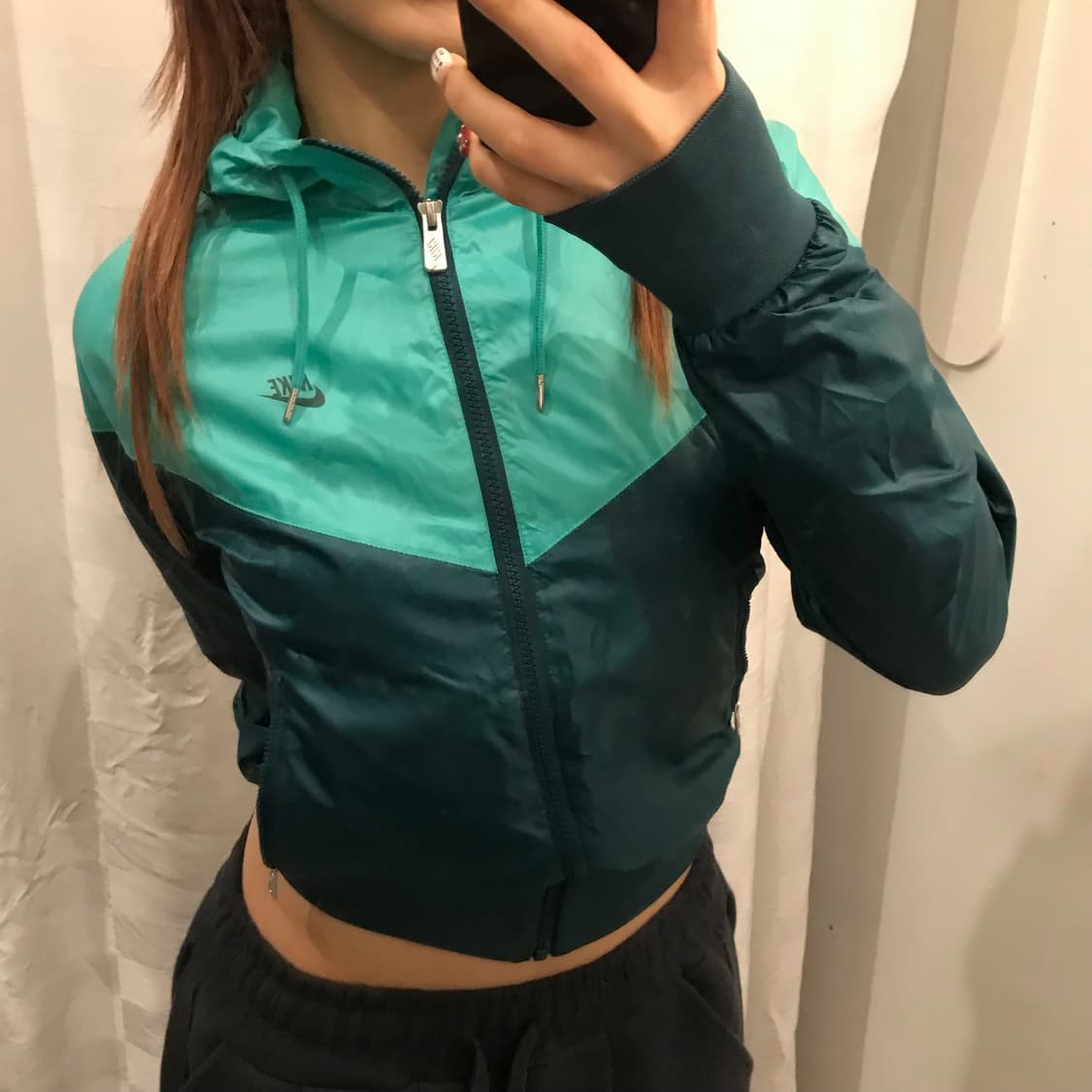 NIKE 나이키 민트 그린 크롭 바람막이 상품이미지1